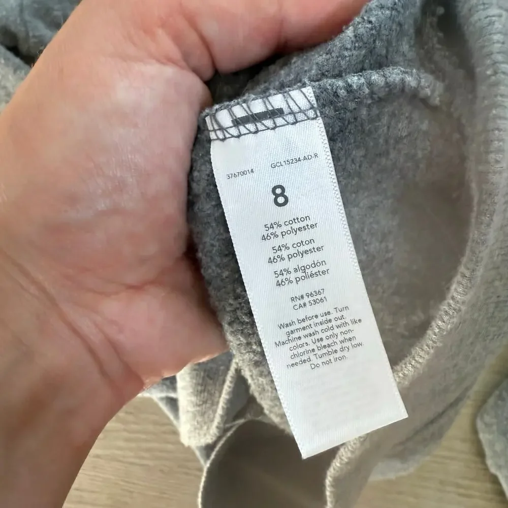 OshKosh B'Gosh Girls Unicorn Sequin Sweater Shirt Grey Size 8